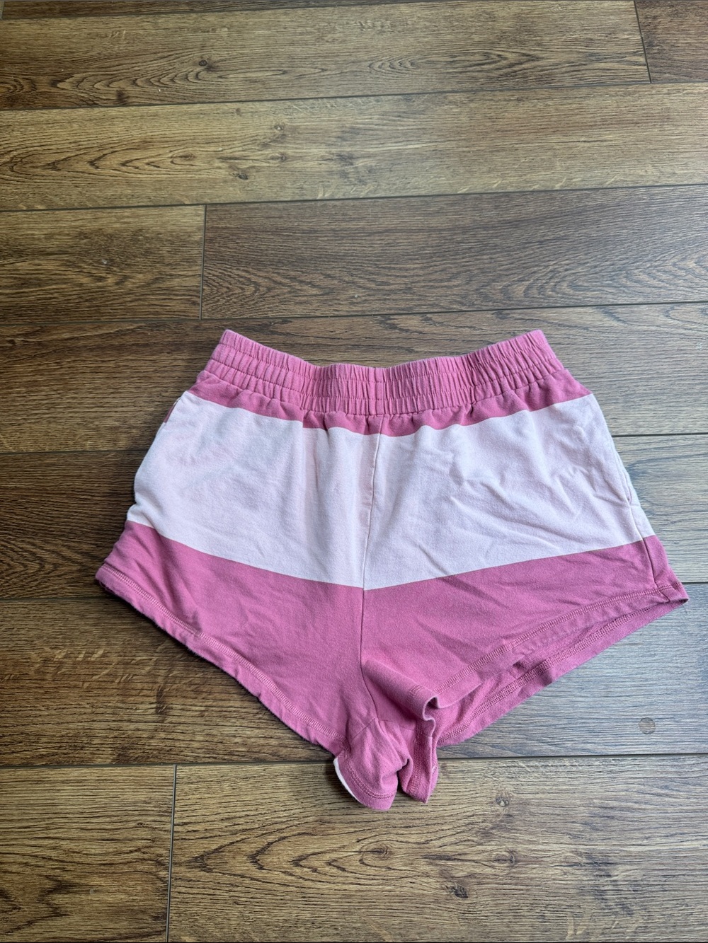Amazon Women's Athletic Shorts - Pink and Light Pink Colorblock